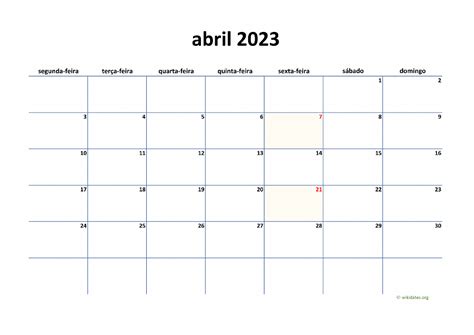 Calendario Abril 2023 Para Imprimir Brasil Imagesee
