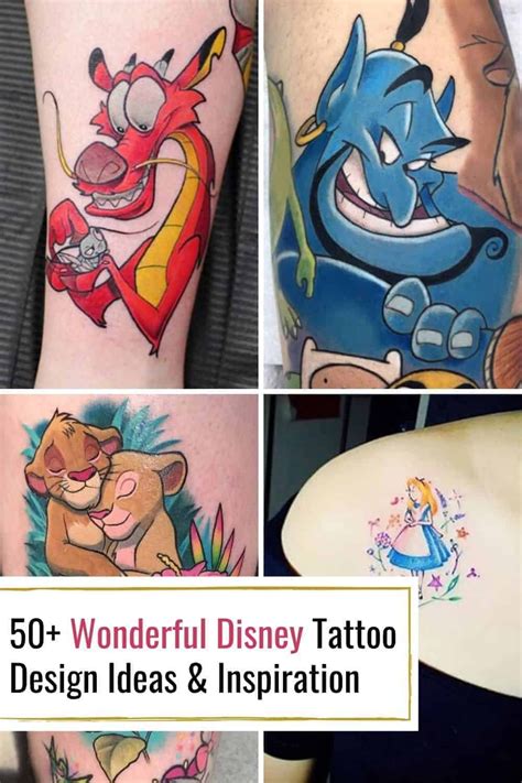 50 Wonderful Walt Disney Tattoo Design Ideas And Inspiration Simple
