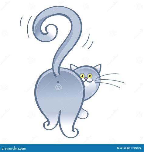 Question Cat Stock Vector Illustration Of Background 82100469