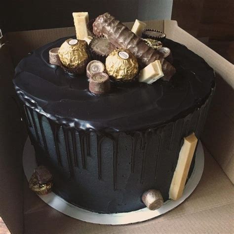 21 Elegant Picture Of Black Birthday Cake Black Birthday Cake Homemade Black Drip Birthday Cake