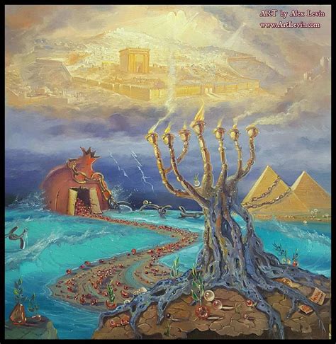 The Exodus From Egypt New Oil On Canvas 6060 Cm By Alex Levin Great