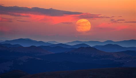 Super Moon At Sunrise Photograph By Darren White Fine Art America