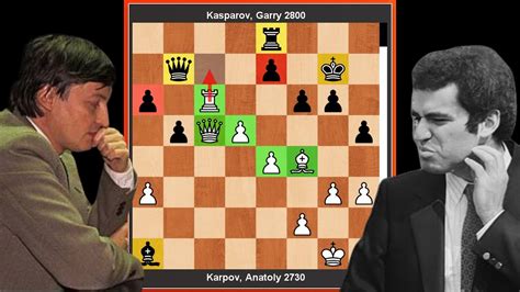 Garry Kasparov Vs Anatoly Karpov World Chess Championship Match 1990
