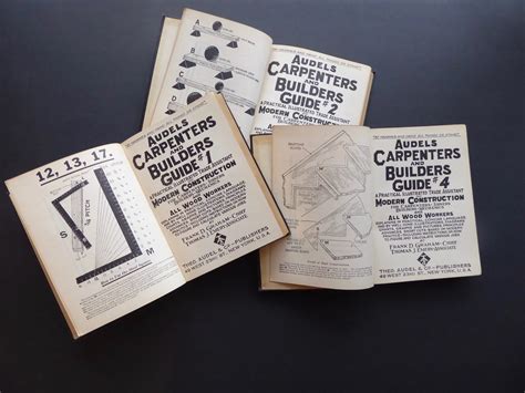 File type pdf audels carpenters and builders guide. Audels carpenters and Builders guide. Volume 1, 2 and 4. Manual instruction carpenters ...