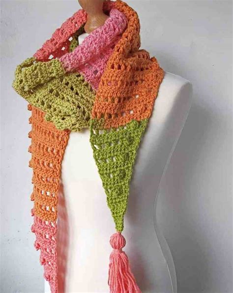Orange Spice – One Skein Crochet Scarf – Free Pattern – Annie Design