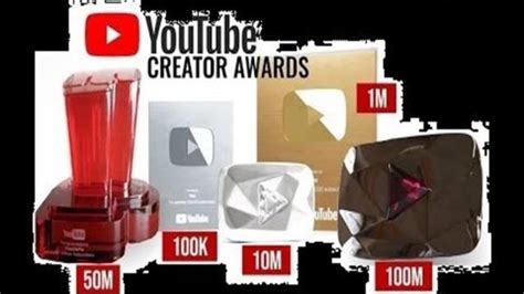 All Types Of Youtube Play Button Youtube Creator Award Youtube