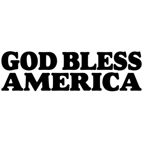 god bless america sticker