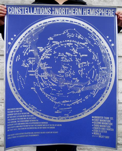 Northern Hemisphere Star Chart
