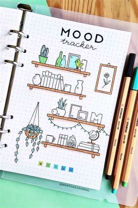 30 Best September Mood Tracker Ideas For Bullet Journals - Crazy Laura