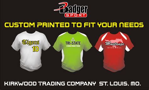Custom Badger Sports Shirts Saint Louis Kirkwood Trading Company