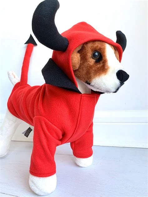 Devil Costume Dog Halloween Costume Halloween Costume Dog Etsy