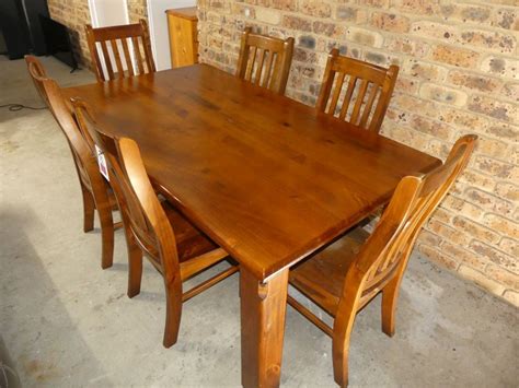 7 Piece Pine Dinning Room Suite Auction 0026 5044616 Grays Australia