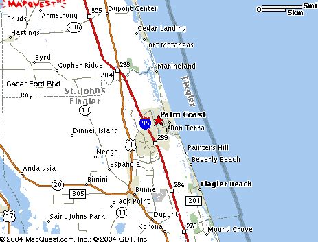 Palm Coast Fl Maps Overview