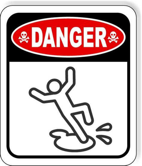 Danger Slippery When Wet Oil Hazard Metal Aluminum Composite Sign Ebay