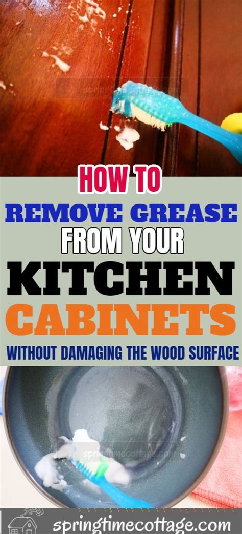 Kitchen cabinets get dirty, fast. Here are some good tips on how to remove grease from your ...