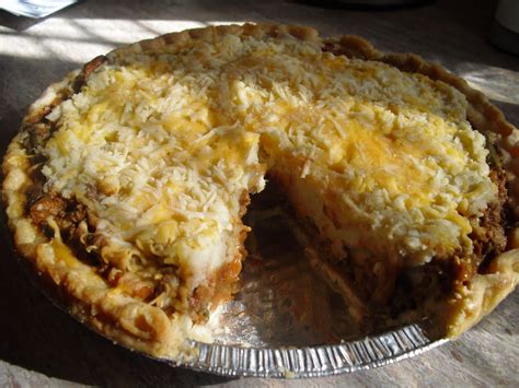 A ground meat pie topped off with mashed potatoes. Lindsey's Kitchen: Garlic Shepherd's Pie