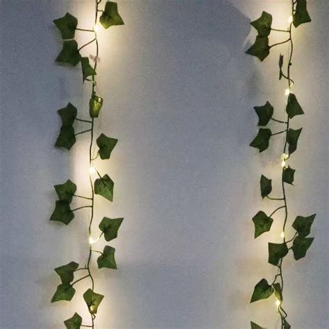 Vine Leaf Curtain Fairy Lights Etsy