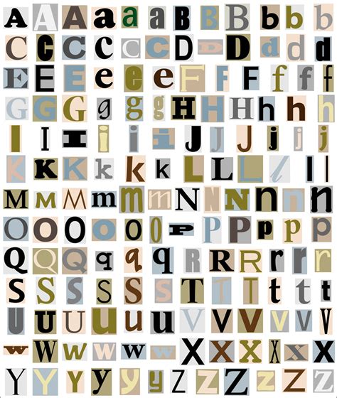 Printable Magazine Letters Printable Word Searches