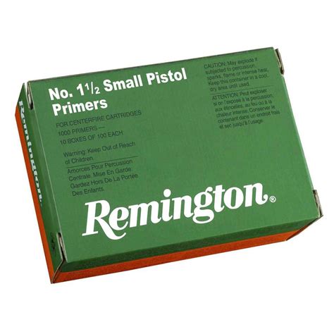 Remington Boxer 1 12 Small Pistol Primers 100 Count Small Pistol