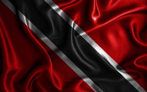 Download Wallpapers Trinidad And Tobago Flag 4k Silk Wavy Flags