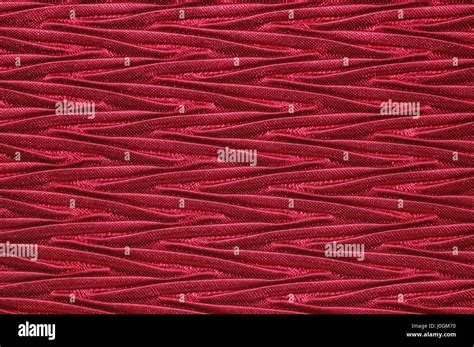 Deep Red Textured Fabric Close Up Stock Photo Alamy