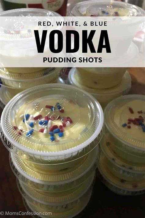 Red White And Blue Vodka Pudding Shots Moms Confession