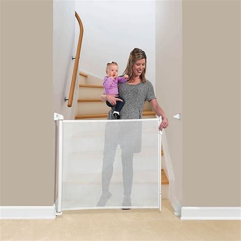Kidco® Retractable Safeway® Gate In White Bed Bath And Beyond Baby