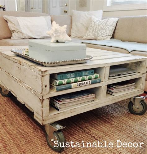 Sustainable Decor Upcycled Pallet Coffee Table