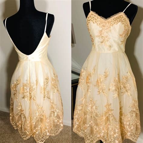 Asos Dresses Brand New Stunning Gold Special Occasion Dress Poshmark