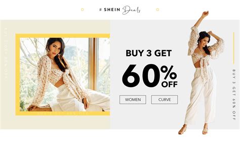 Shein Fashion For Women Buy The Latest Trends Website Banner Design
