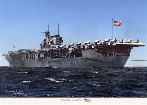 And commissioned 12 may 1938, captain n. USS Enterprise (CV-6) : MONOCHROME SPECTER