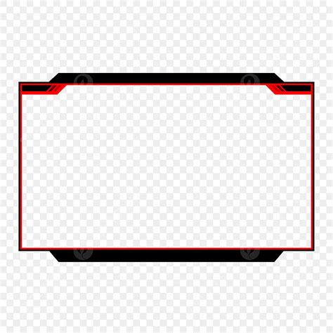 Overlay Facecam Red Stream Frame Overlays Overlays Red Overlay Png