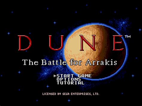Dune The Battle For Arrakis Usa Rom