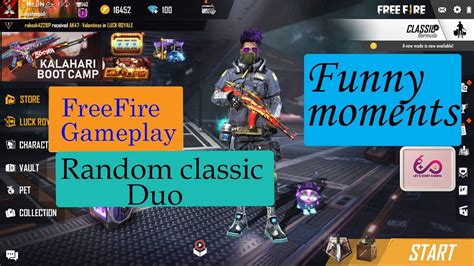 Garena free fire pc is the brainchild of 111 dots studio and published by singaporean digital. Free Fire/Random classic duo/Noob play/funny moments - YouTube