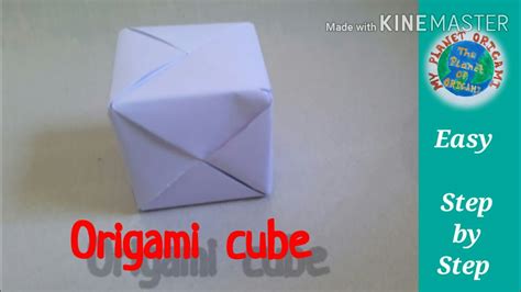How To Make Origami Cube Easy Step By Step Tutorial Youtube