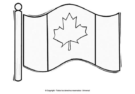 Los Mejores Dibujos De La Bandera De Canad Para Colorear