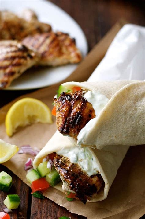 Cover and refrigerate for 30 minutes. Greek Chicken Gyros with Tzatziki | RecipeTin Eats