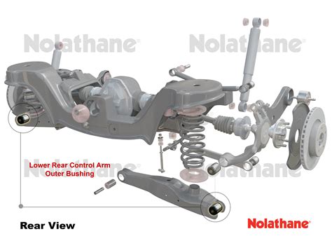 Nolathane 46422 Rear Axle Control Arm Lower Rear Outer Bushing Kit