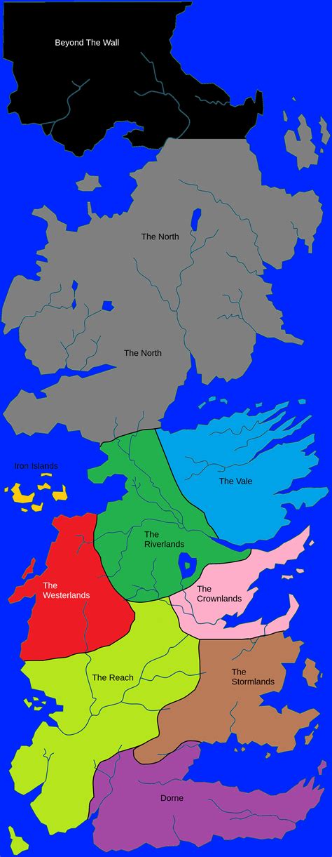 Current Political Map Of Westeros Maps And Charts Pin