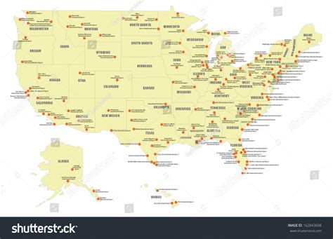 Map Of Us Major Airports Map