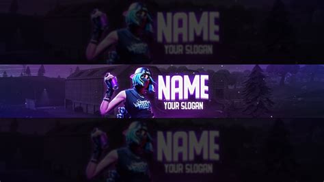 Fortnite Banner Template For Photoshop By Vexdesign Free Download