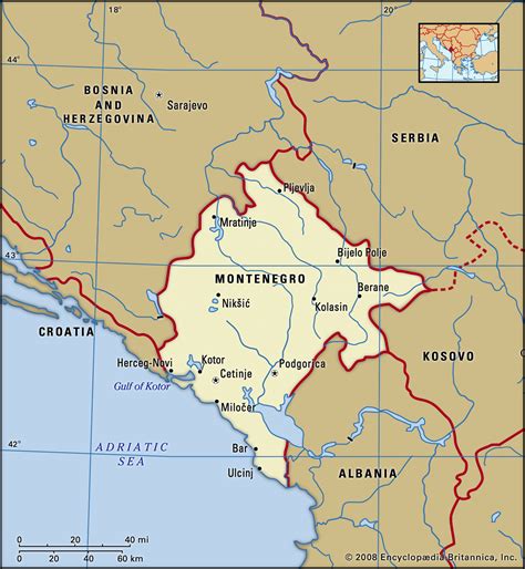 Montenegro Location On World Map Map