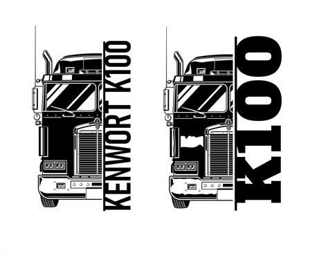 Kenworth K100 Svg Bundle American Truck Emblem Collection Etsy