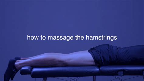 How To Massage The Hamstrings With A Percussive Massager Deep Tissue Massage For Hamstring