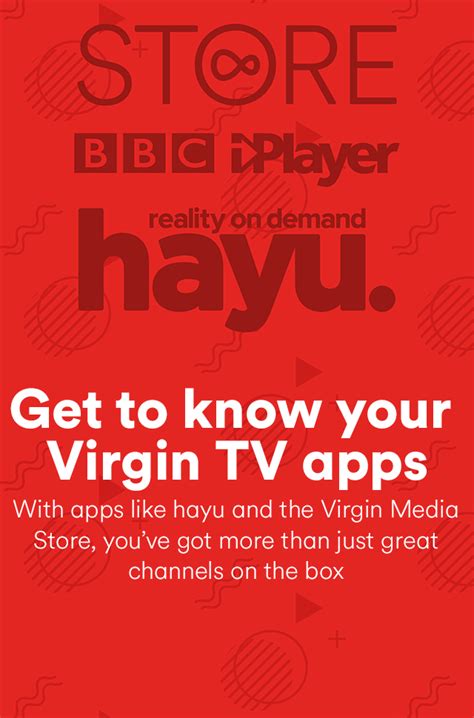 Get To Know Your Virgin Tv Apps Virgin Media