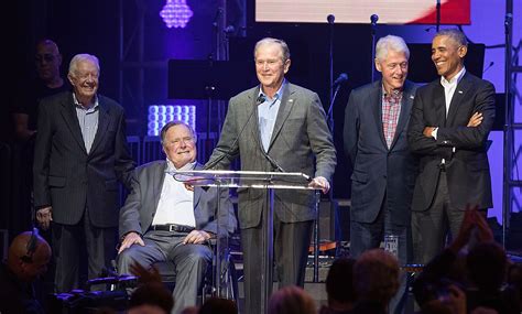 Hurricane Relief All Five Living Former Presidents Came Together For