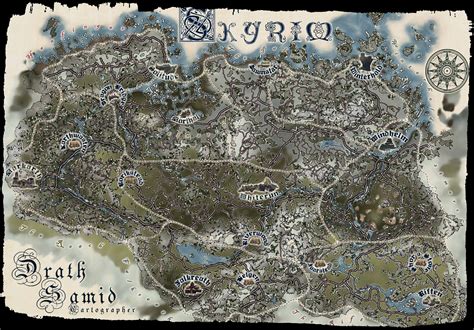 I had posted gamebanshee's map on my lost in the nordic wonderland of skyrim post, along with 30 amazing. Drath Samid's map of Skyrim. by SamOfSuthSax on DeviantArt