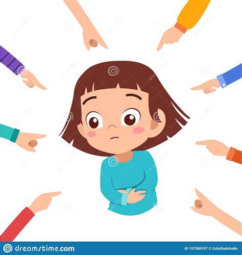 Kid Girl Bullying Vector Illustration Stock Illustration - Illustration of person, illustration ...
