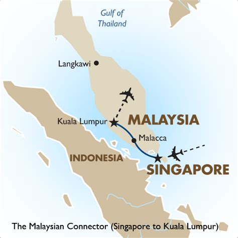 Map Singapore Kuala Lumpur