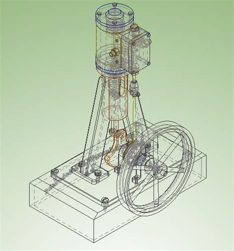 3d Model Vertical Single Cylinder Steam Engine Turbosquid 1154292